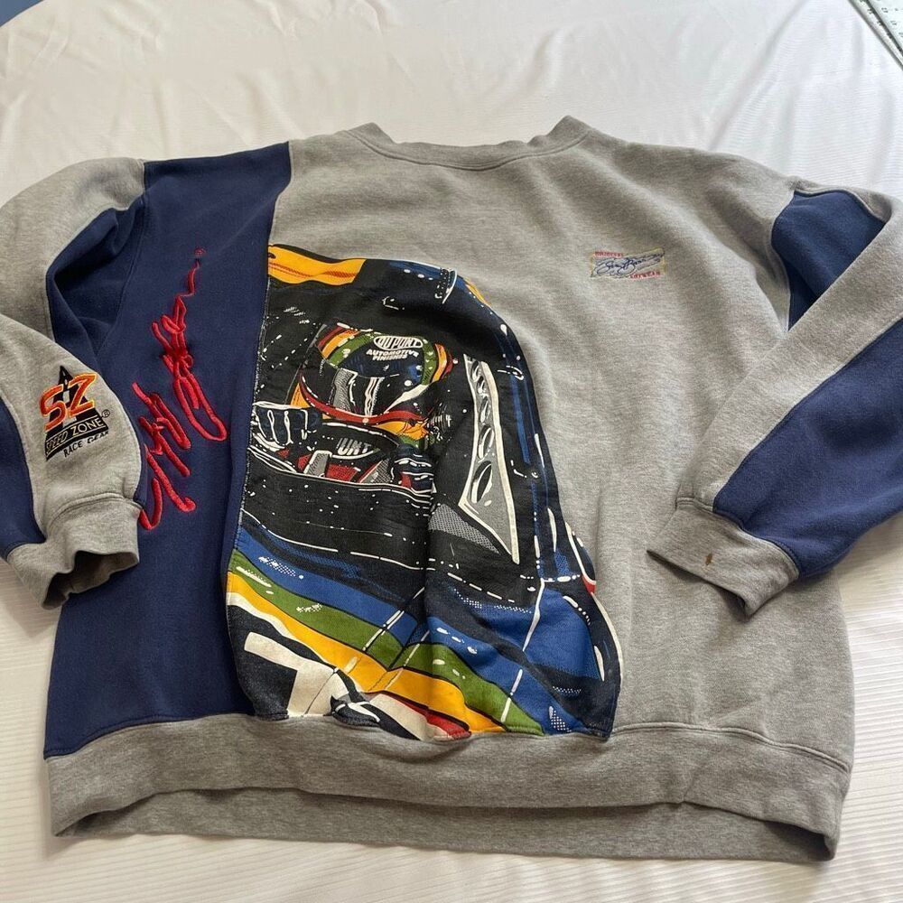 Nascar Vintage Sweatshirt Mens Jeff Gordon Fleece Crewneck Sweatshirt Size 2XL